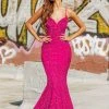 Portia And Scarlett - PS21207 Spaghetti Strap Sequin Mermaid Gown