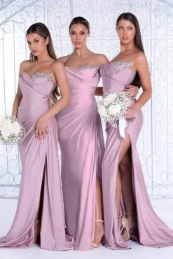Portia And Scarlett - PS21218 Sweetheart Neck Drape Fitted Gown 25 Portia And Scarlett - PS21218 Sweetheart Neck Drape Fitted Gown