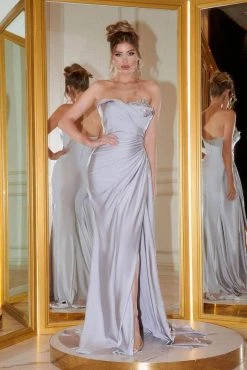 Portia And Scarlett - PS21218 Sweetheart Neck Drape Fitted Gown 26 Portia And Scarlett - PS21218 Sweetheart Neck Drape Fitted Gown