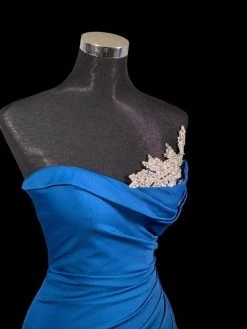 Portia And Scarlett - PS21218 Sweetheart Neck Drape Fitted Gown 28 Portia And Scarlett - PS21218 Sweetheart Neck Drape Fitted Gown