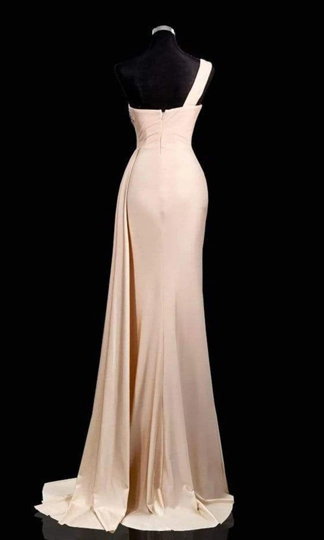 Portia And Scarlett - PS21219 Embellished One Shoulder Trumpet Dress 5 Portia And Scarlett - PS21219 Embellished One Shoulder Trumpet Dress