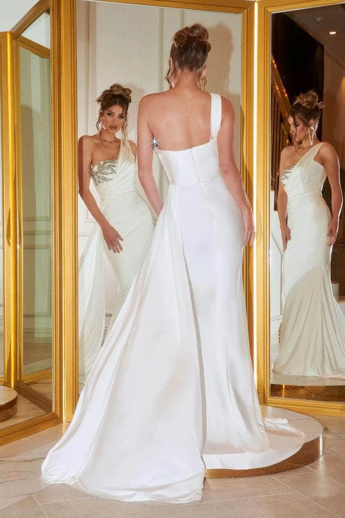 Portia And Scarlett - PS21219 Embellished One Shoulder Trumpet Dress 16 Portia And Scarlett - PS21219 Embellished One Shoulder Trumpet Dress