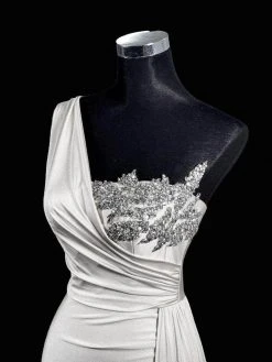 Portia And Scarlett - PS21219 Embellished One Shoulder Trumpet Dress 38 Portia And Scarlett - PS21219 Embellished One Shoulder Trumpet Dress