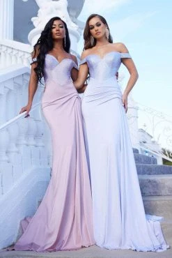 Portia And Scarlett - PS21232 Off Shoulder Trumpet Dress