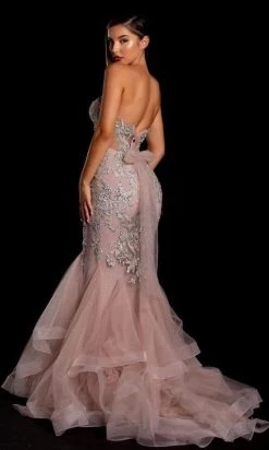 Portia And Scarlett - PS21244 Bedazzled Corseted Long Gown 5 Portia And Scarlett - PS21244 Bedazzled Corseted Long Gown