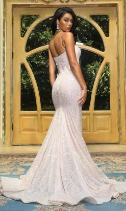 Portia And Scarlett - Ps22036 Corset Style Sequin Gown