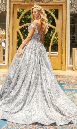 Portia And Scarlett - Ps22057 Sweetheart Embroidered Ballgown