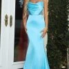 Portia And Scarlett - Ps22325 Cowl Style Illusion Cutout Gown