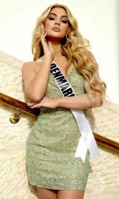 Portia And Scarlett PS22483C - Spaghetti Strapped Cocktail Dress