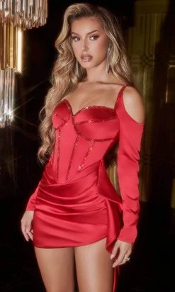 Portia And Scarlett PS22566 - Corset Bodice Cocktail Dress