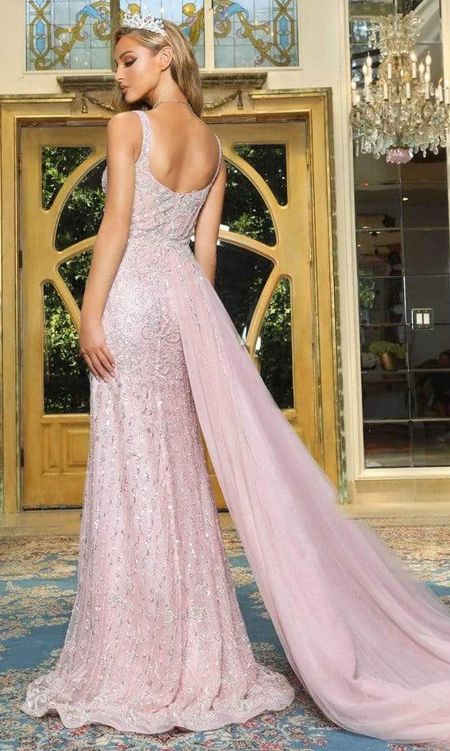Portia And Scarlett - Ps22910 Sweetheart Embellished Slit Gown 4 Portia And Scarlett - Ps22910 Sweetheart Embellished Slit Gown