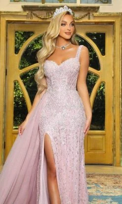 Portia And Scarlett - Ps22910 Sweetheart Embellished Slit Gown 7 Portia And Scarlett - Ps22910 Sweetheart Embellished Slit Gown