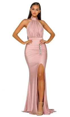 Portia And Scarlett - PS5007 Ruched Halter Evening Dress