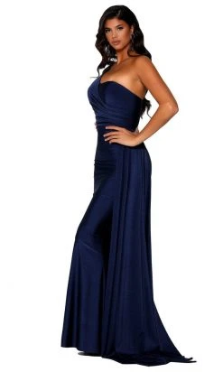 Portia And Scarlett - PS6321 One Shoulder Fitted Evening Gown 35 Portia And Scarlett - PS6321 One Shoulder Fitted Evening Gown