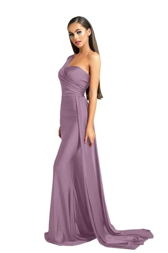 Portia And Scarlett - PS6321 One Shoulder Fitted Evening Gown 17 Portia And Scarlett - PS6321 One Shoulder Fitted Evening Gown
