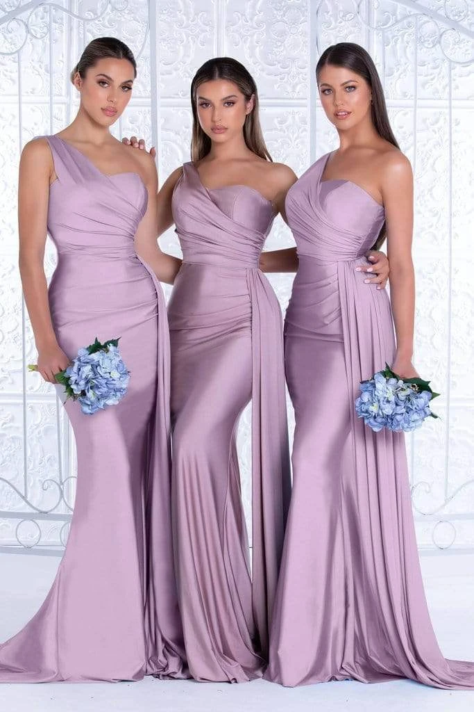 Portia And Scarlett - PS6321 One Shoulder Fitted Evening Gown 18 Portia And Scarlett - PS6321 One Shoulder Fitted Evening Gown