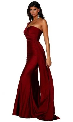 Portia And Scarlett - PS6321 One Shoulder Fitted Evening Gown 29 Portia And Scarlett - PS6321 One Shoulder Fitted Evening Gown