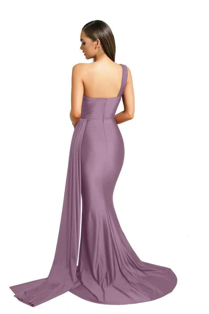 Portia And Scarlett - PS6321 One Shoulder Fitted Evening Gown 16 Portia And Scarlett - PS6321 One Shoulder Fitted Evening Gown