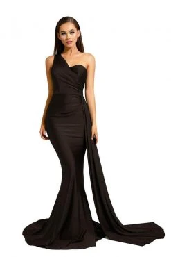 Portia And Scarlett - PS6321 One Shoulder Ruched Long Dress