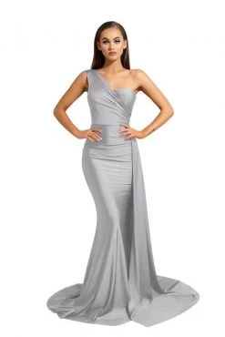 Portia And Scarlett - PS6321 One Shoulder Ruched Long Dress