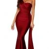 Portia And Scarlett - PS6321 Ruched Asymmetric Evening Dress