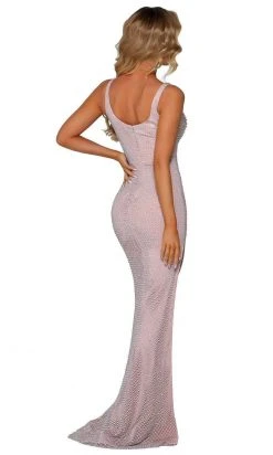 Portia And Scarlett - PS6327 Sleeveless High Leg Slit Evening Gown