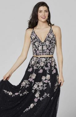 Primavera Couture - 3431 Two-Piece Sequined A-Line Dress 15 Primavera Couture - 3431 Two-Piece Sequined A-Line Dress