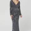 Primavera Couture - 3492 Embellished Long Sleeve Long Dress 2 Primavera Couture - 3492 Embellished Long Sleeve Long Dress