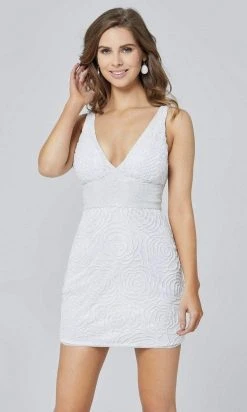 Primavera Couture - 3509 Floral Beaded Sheath Dress 27 Primavera Couture - 3509 Floral Beaded Sheath Dress