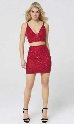 Primavera Couture - 3550 Two-Piece Beaded Cocktail Dress