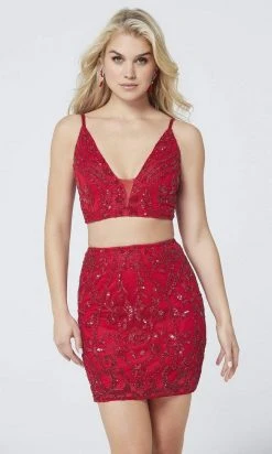 Primavera Couture - 3550 Two-Piece Beaded Cocktail Dress