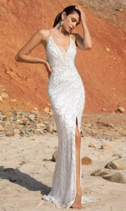 Primavera Couture - 3636 Strappy Open Back Scoop Neck Beaded Gown 23 Primavera Couture - 3636 Strappy Open Back Scoop Neck Beaded Gown