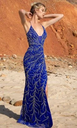 Primavera Couture - 3636 Strappy Open Back Scoop Neck Beaded Gown 30 Primavera Couture - 3636 Strappy Open Back Scoop Neck Beaded Gown