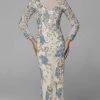 Primavera Couture - 3675 Sequin Long Sleeves Evening Dress 2 Primavera Couture - 3675 Sequin Long Sleeves Evening Dress