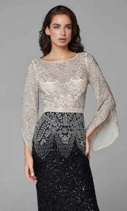 Primavera Couture - 3680 Embellished Bateau Neck Sheath Dress 14 Primavera Couture - 3680 Embellished Bateau Neck Sheath Dress