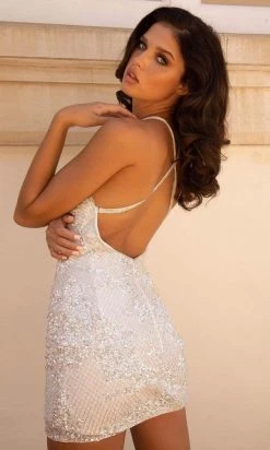 Primavera Couture - 3707 Cross Back Fitted Dress