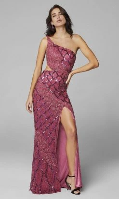 Primavera Couture - 3729 Asymmetrical Sheath Dress