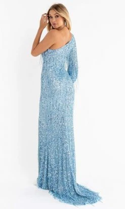Primavera Couture - 3739 Sequin Asymmetrical Gown 45 Primavera Couture - 3739 Sequin Asymmetrical Gown