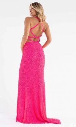 Primavera Couture - 3744 V-Neck Multiple Straps Long Gown