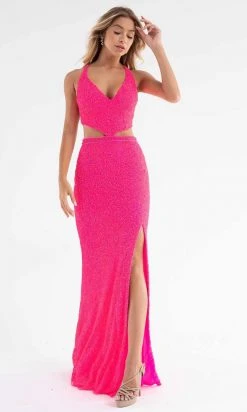 Primavera Couture - 3744 V-Neck Multiple Straps Long Gown