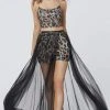 Primavera Couture - 3778 Two Piece Jaguar Designed Overlay Tulle Evening Dress