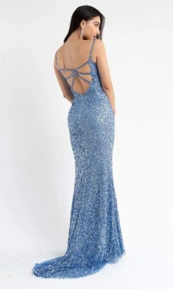 Primavera Couture - 3792 Sleeveless Sequin High Slit Dress