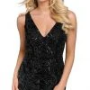 Primavera Couture 3825 - Beaded V-Neck Fitted Cocktail Dress