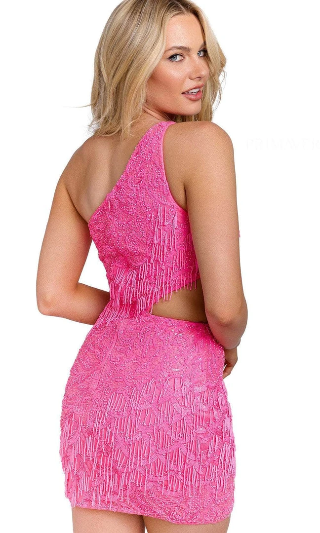 Primavera Couture 3836 - Asymmetric Neck Cutout Cocktail Dress 16 Primavera Couture 3836 - Asymmetric Neck Cutout Cocktail Dress