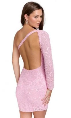 Primavera Couture 3865 - One Long Sleeve Cocktail Dress