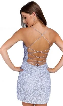 Primavera Couture 3891 - V-Neck Side Slit Cocktail Dress 25 Primavera Couture 3891 - V-Neck Side Slit Cocktail Dress