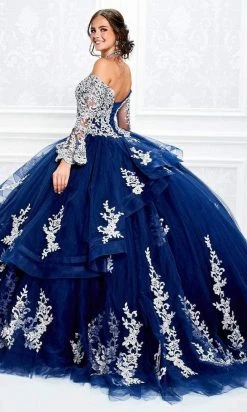 Princesa By Ariana Vara - PR11927 Beaded Appliqued High Halter Gown