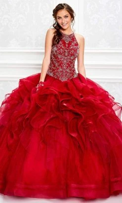 Princesa By Ariana Vara - PR11929 Embellished Halter Ballgown