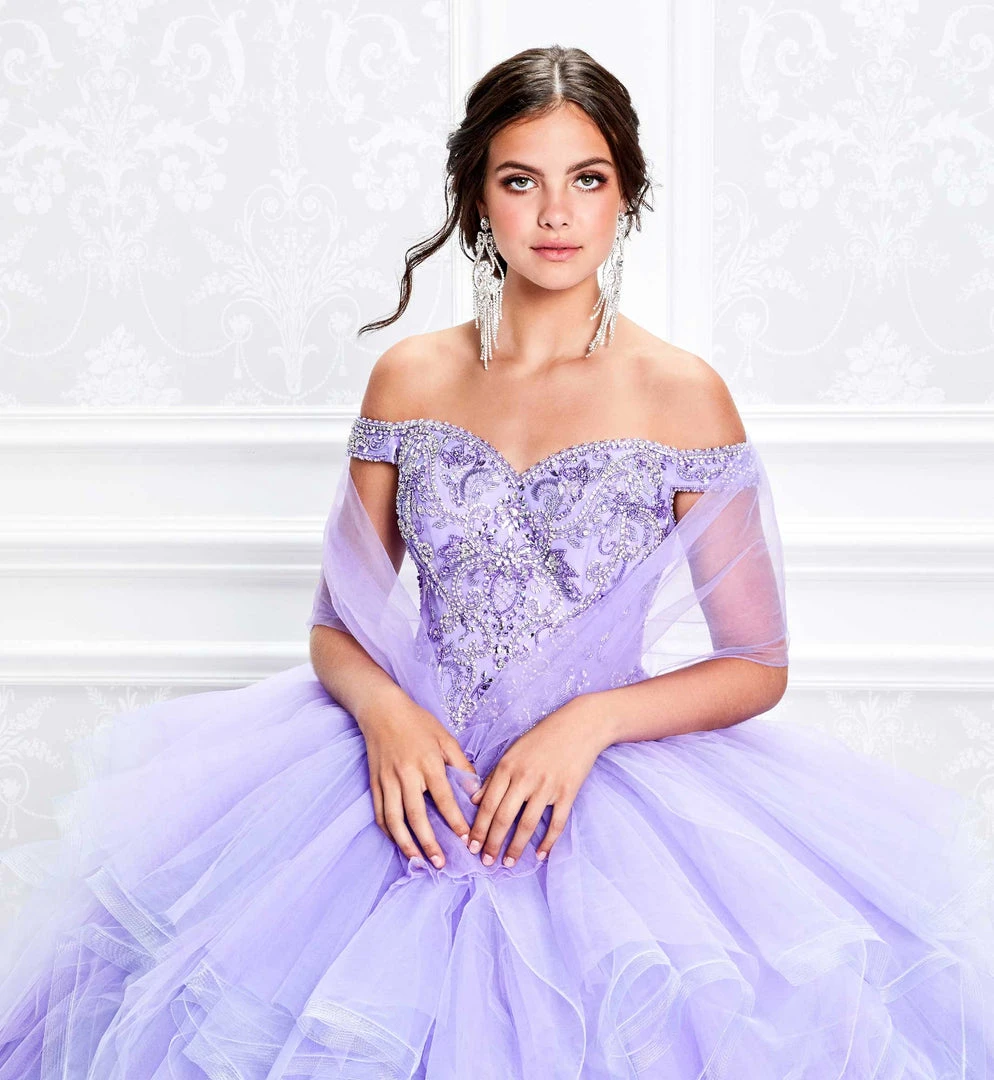 Princesa By Ariana Vara - PR11932 Beaded Off Shoulder Ruffled Ballgown 6 Princesa By Ariana Vara - PR11932 Beaded Off Shoulder Ruffled Ballgown