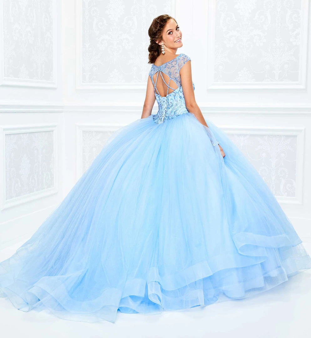 Princesa By Ariana Vara - PR11935 Sheer Bateau Beaded Tulle Ballgown 5 Princesa By Ariana Vara - PR11935 Sheer Bateau Beaded Tulle Ballgown